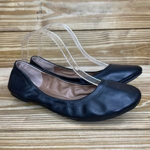 Lucky Brand Women’s Black Leather Flats